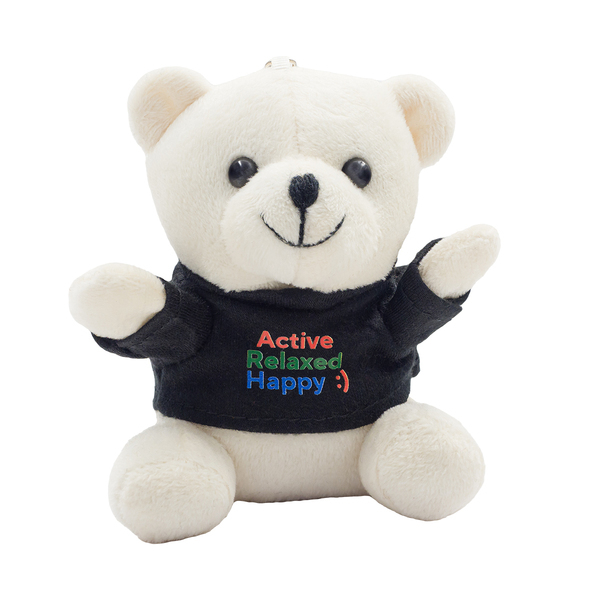 R74047.06 - Ollie teddy keyring, white 