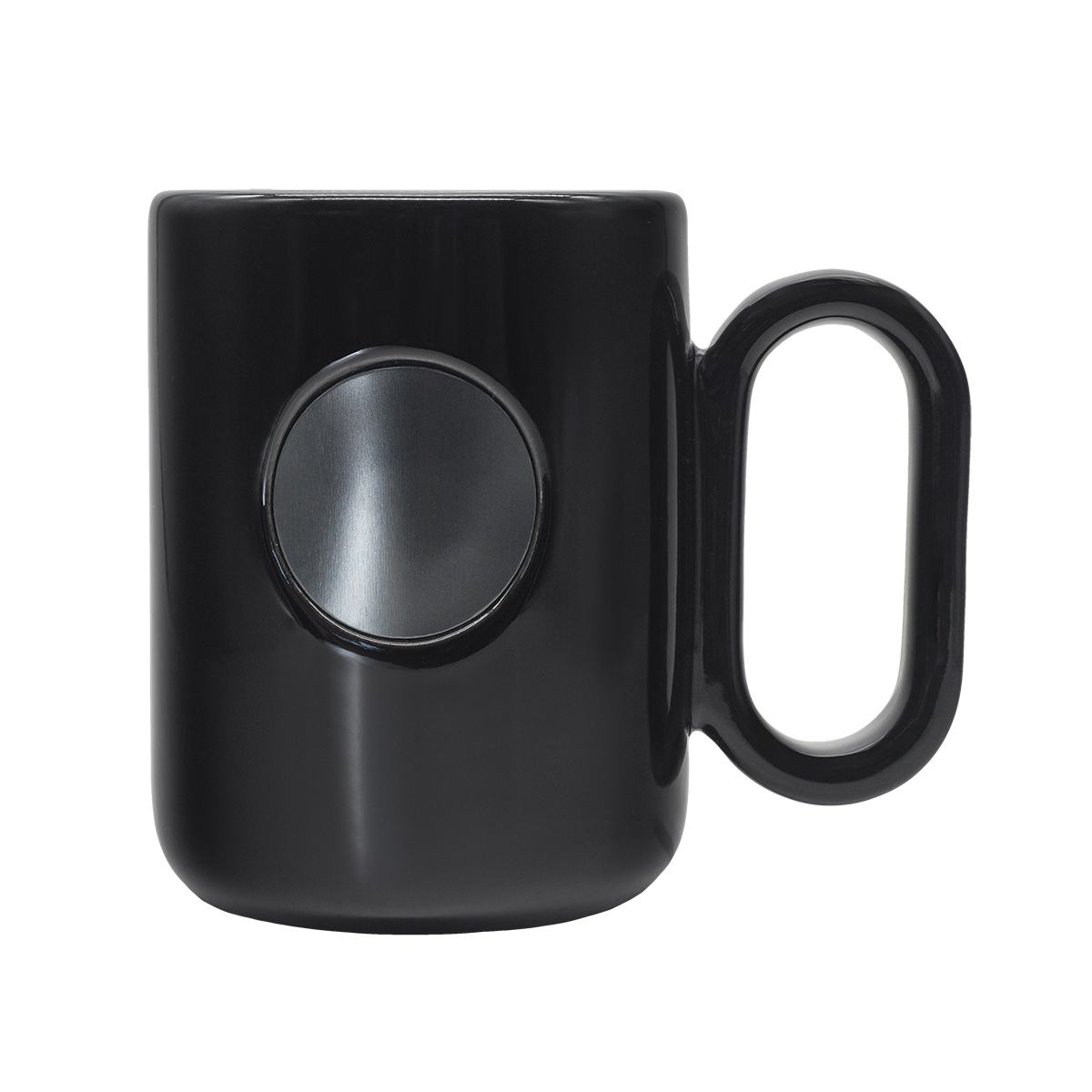 R85307.02 - 480 ml Pery ceramic mug, black 