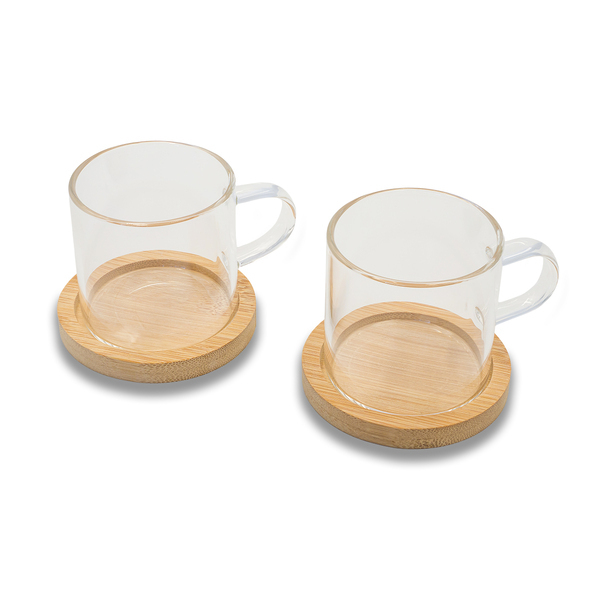 R85311.00 - Liberika set of two glass cups, colorless 