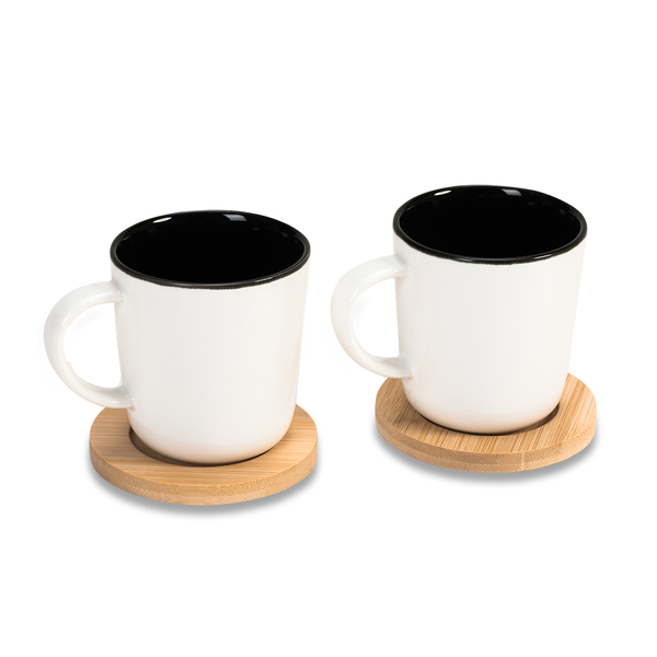 R85312.06 - Kerala set of 2 ceramic mugs, white 