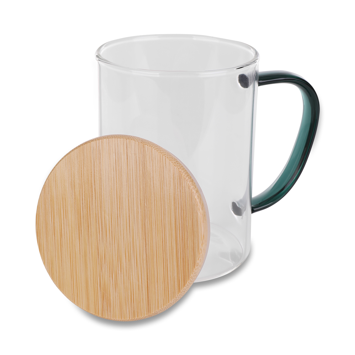 R85313.00 - Ceylon borosilicate glass mug, colorless 