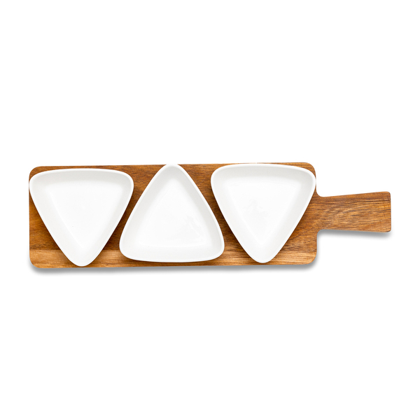 R85316.06 - Nardo tray with bowls , white 