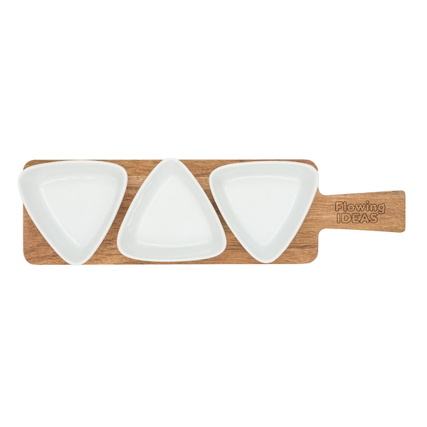 R85316.06 - Nardo tray with bowls , white 