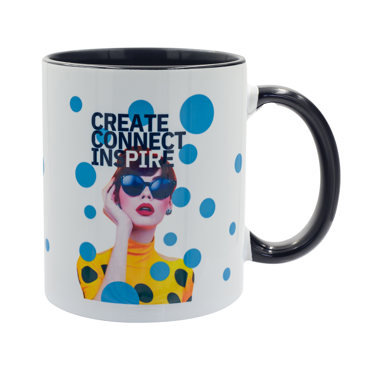 R85319.02 - 330 ml Gaeta mug with sublimation coating, black 