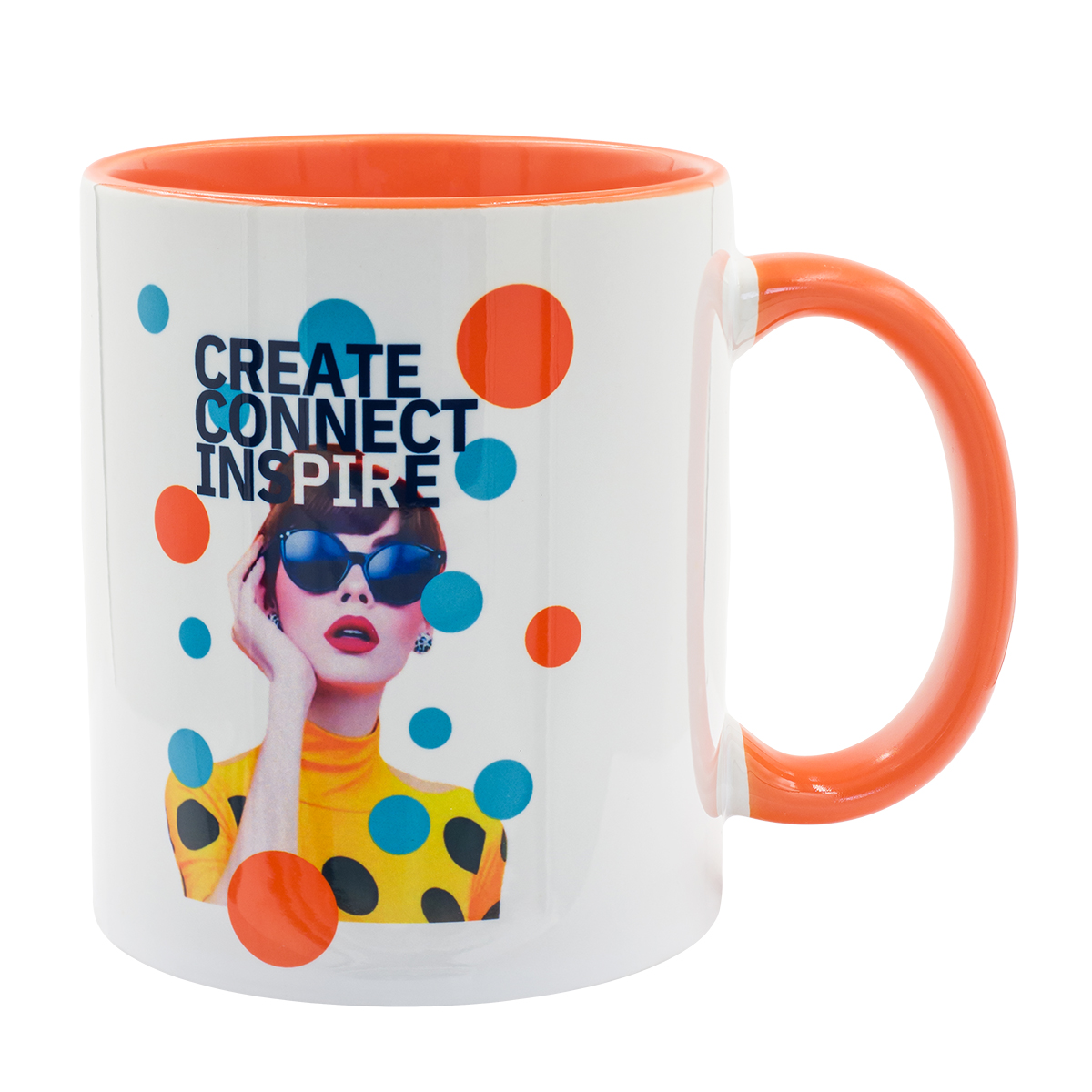 R85319.15 - 330 ml Gaeta mug with sublimation coating, orange 