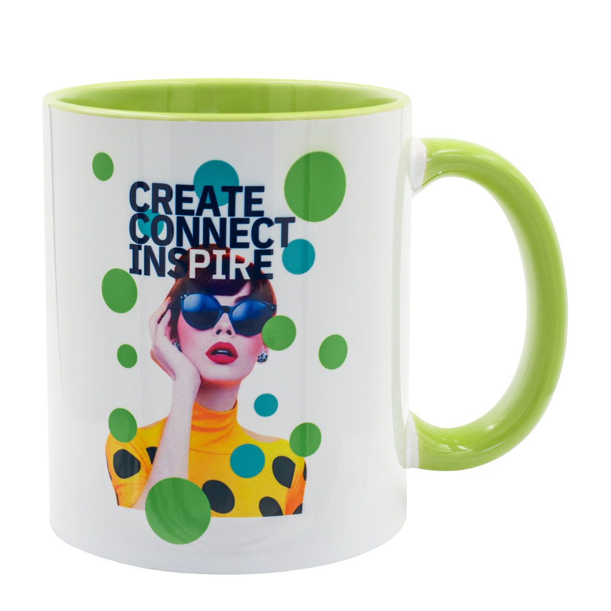 R85319.55 - 330 ml Gaeta mug with sublimation coating, light green 
