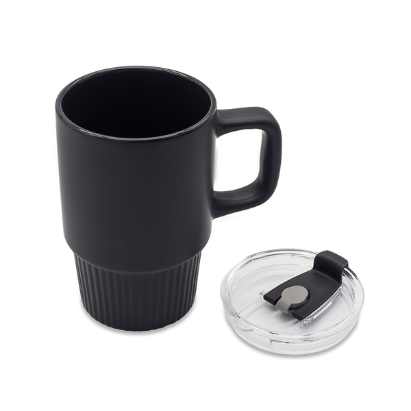 R85323.02 - 440 ml Azzurro ceramic mug, black 