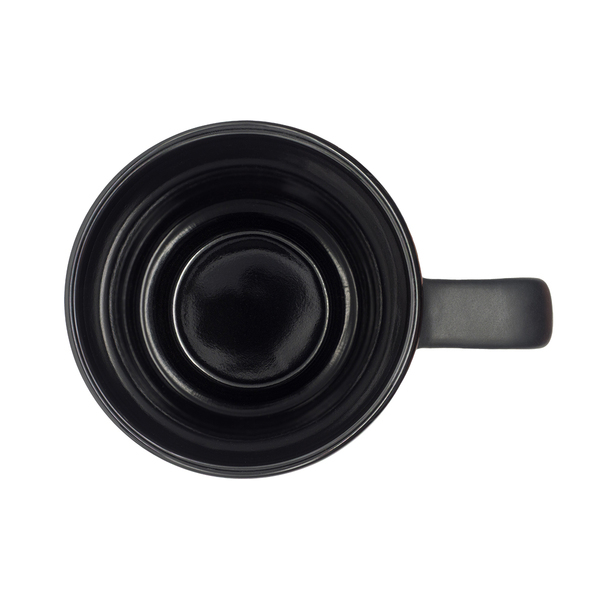 R85323.02 - 440 ml Azzurro ceramic mug, black 