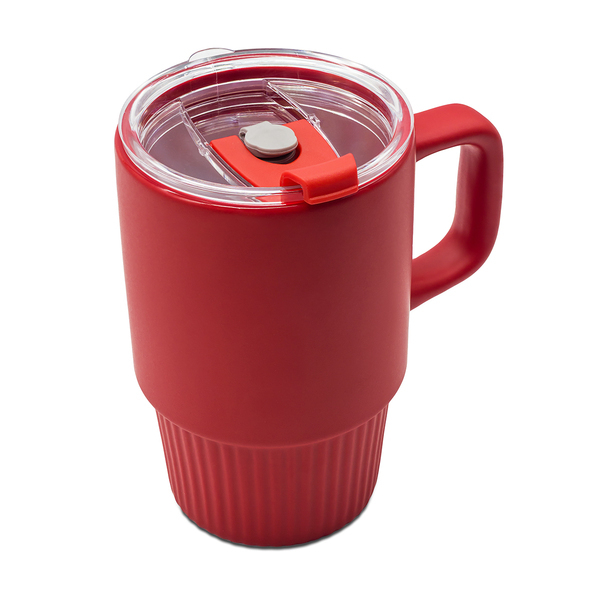 R85323.08 - 440 ml Azzurro ceramic mug, red