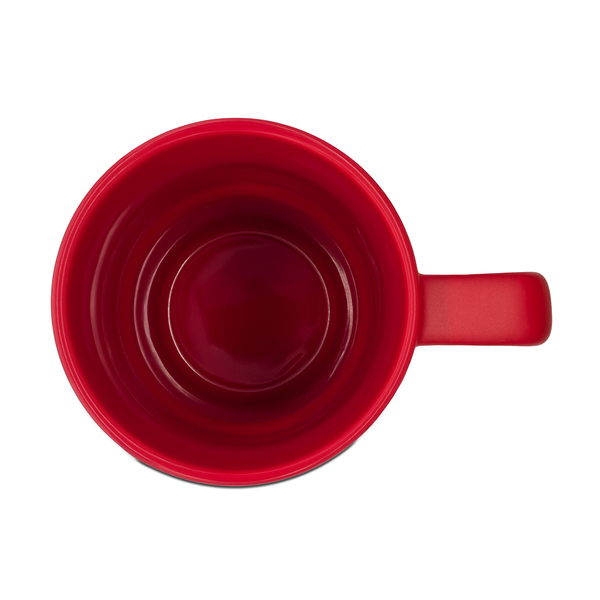 R85323.08 - 440 ml Azzurro ceramic mug, red