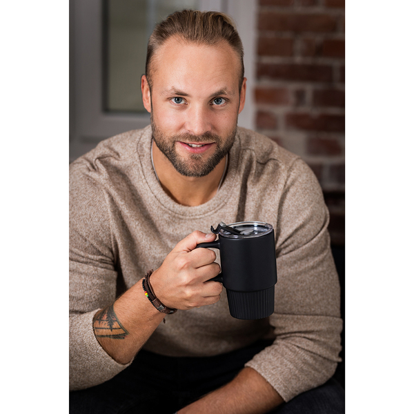 R85323.42 - 440 ml Azzurro ceramic mug, dark blue 