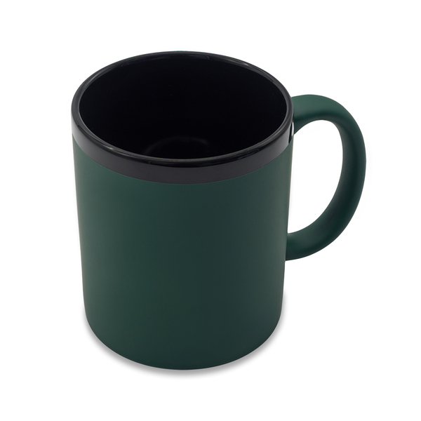 R85324.51 - 350 ml Velluto ceramic mug, dark green 