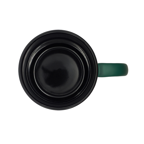 R85324.51 - 350 ml Velluto ceramic mug, dark green 