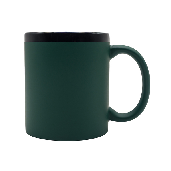 R85324.51 - 350 ml Velluto ceramic mug, dark green 