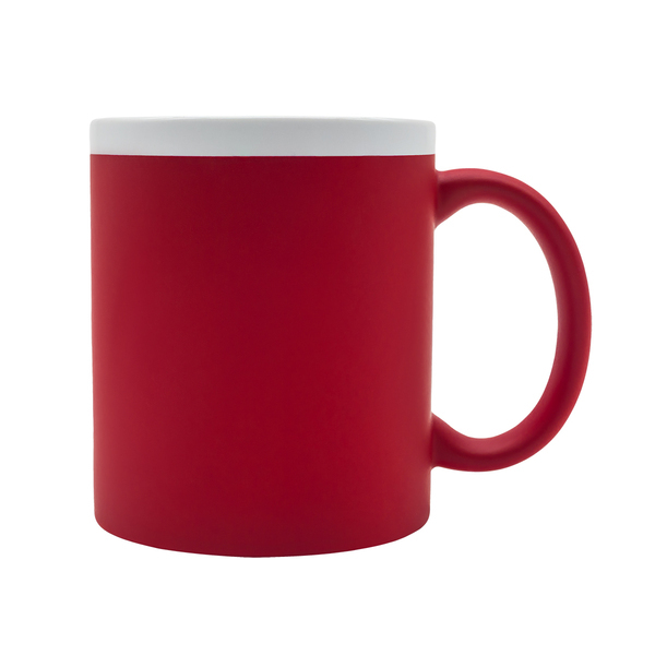 R85326.08 - 350 ml Velutti ceramic mug, red