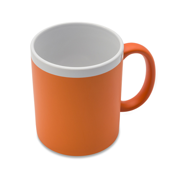 R85326.15 - 350 ml Velutti ceramic mug, orange