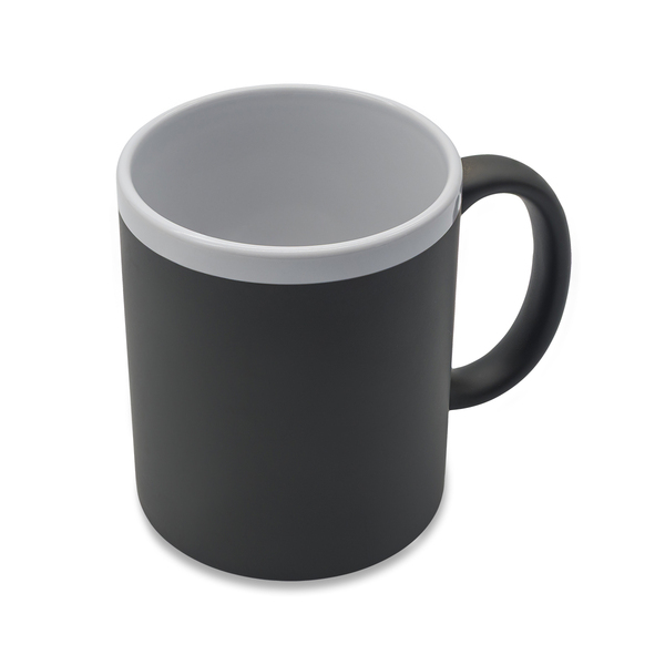 R85326.21 - 350 ml Velutti ceramic mug, grey