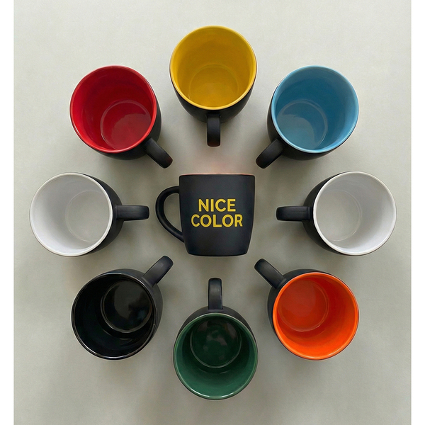 R85327.15 - 345 ml Esla ceramic mug, orange 