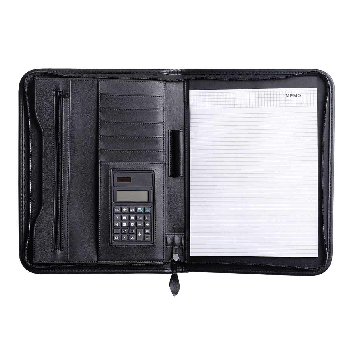 R91714.02 - Solarino A4 zipper portfolio, black 