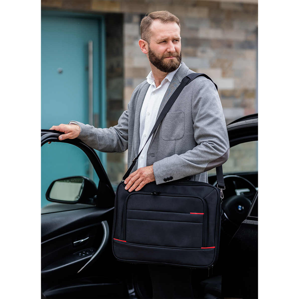 R91815.02 - Aberdeen laptop bag, black 