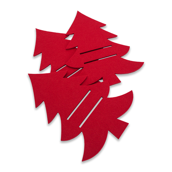 X08871.08 - Tweegy felt cutlery pockets, red 