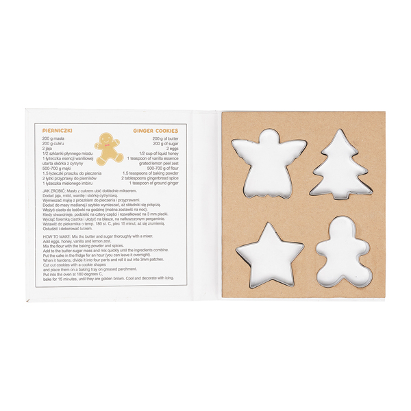 X17154.06 - Cookie 4-piece cutter set, white 