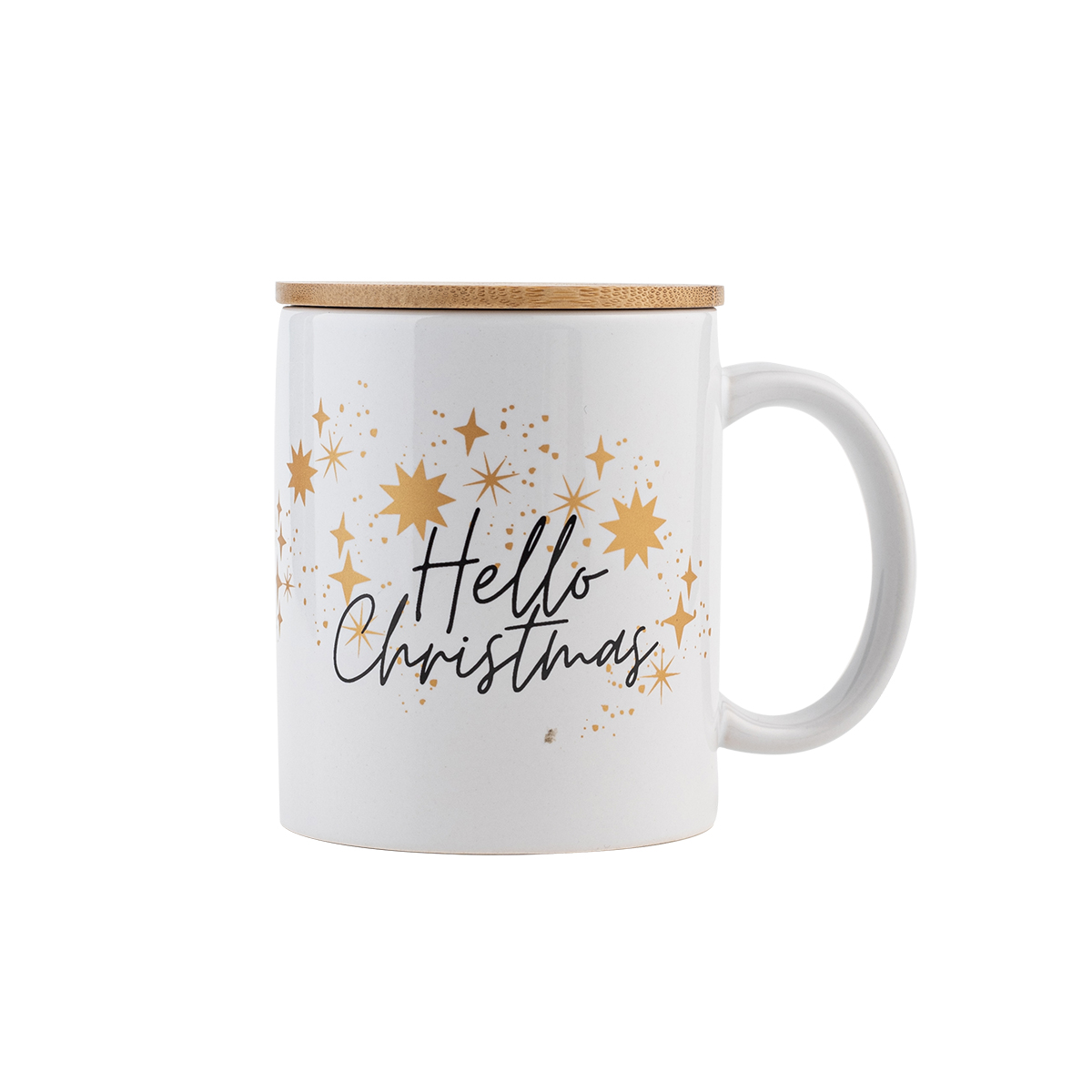 X85306.06 - "Hello Christmas" ceramic mug, white 