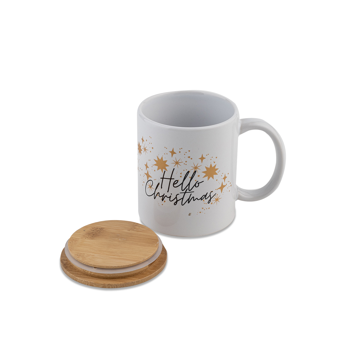 X85306.06 - "Hello Christmas" ceramic mug, white 