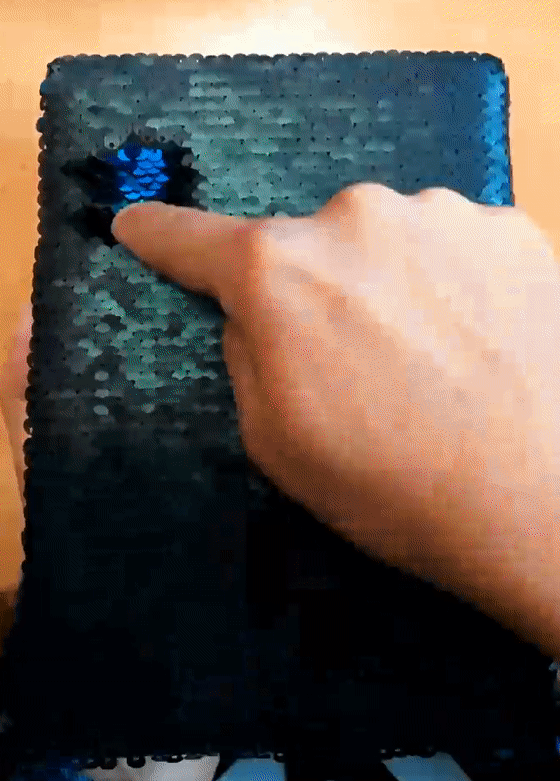 R73652.02 - Sequin notepad, black 