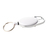 Ski-pass with carabiner, white 