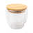 220 ml Arbela glass mug, brown 