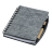 Felt Now notepad, grey 