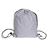 Deva drawstring backpack, silver 