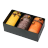Scented candle set, brown/yellow 
