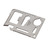Credit card-shaped multitool, silver 