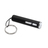 LumiRing Keychain flashlight with illuminated logo, black 