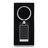 Forte metal keyring, black 