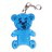 Teddy keyring, blue 