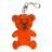 Teddy keyring, orange 