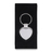 Stout Heart metal keyring, silver 