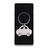 Auto metal keyring, silver 