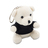 Ollie teddy keyring, white 