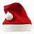 Christmas hat, red/white 