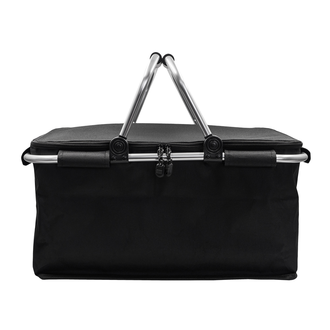 R08160 - Huron insulated picnic basket, black 