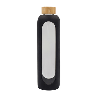 R08187 - 1100 ml Richmond borosilicate glass bottle, black 