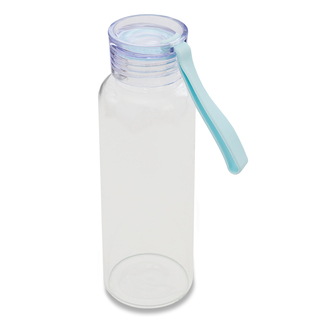 R08232 - Azure glass water bottle 500 ml, colorless 