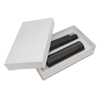 R08242 - Monaco Thermo Mug with Umbrella Gift Set, mix 