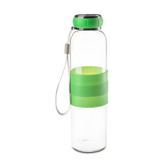 R08262 - 550ml Marane glass water bottle, green 