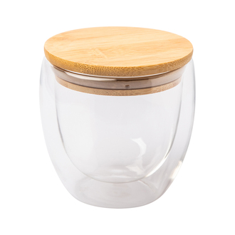 R08266 - 220 ml Arbela glass mug, brown 