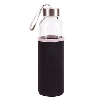 R08276 - Vim glass bottle 500 ml, black 